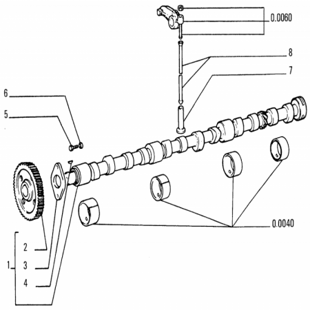 115MM EKSANTİRİK MİLİ 8365,25 8361,25 LAVERDA L624 521 GLAYSON 8070 GLAYSON 8080 İVECO İVECOAİFO
